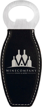 Laserable Leatherette Bottle Opener with Magnet