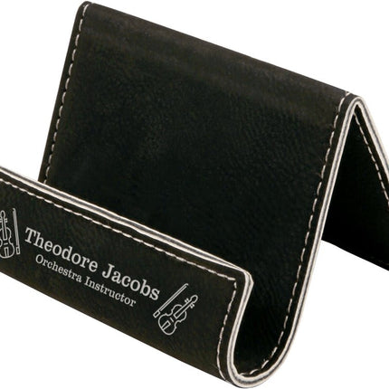 3 1/2" x 2 1/2" Laserable Leatherette Holder Easel