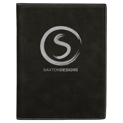 7" x 9" Laserable Leatherette Small Portfolio with Notepad