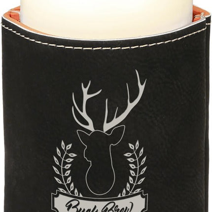 3 3/4" Laserable Leatherette Beverage Holder
