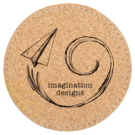 Personalized Round Leatherette 6-Coaster Set (4")