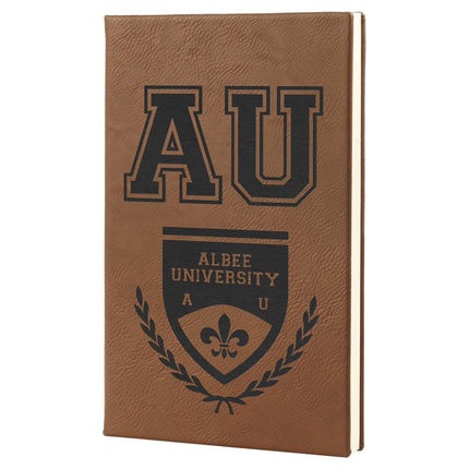 Engraved Leatherette Sketch Book With Unlined Paper  5 1/4" x 8 1/4