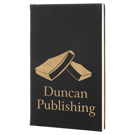 Engraved Leatherette Sketch Book With Unlined Paper  5 1/4" x 8 1/4