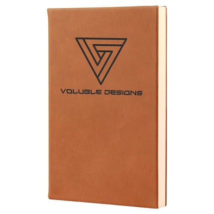 Engraved Leatherette Sketch Book With Unlined Paper  5 1/4" x 8 1/4