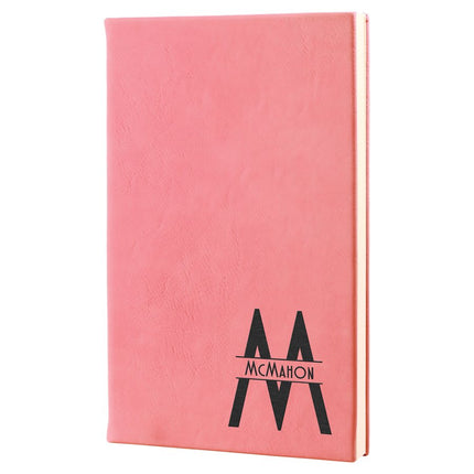 5 1/4" x 8 1/4" Laserable Leatherette Journal with Lined Notepad