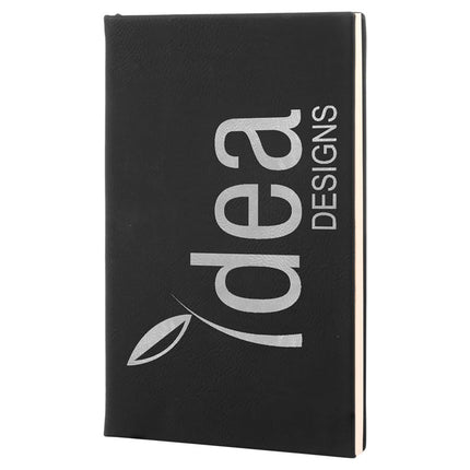 Engraved Leatherette Sketch Book With Unlined Paper  5 1/4" x 8 1/4