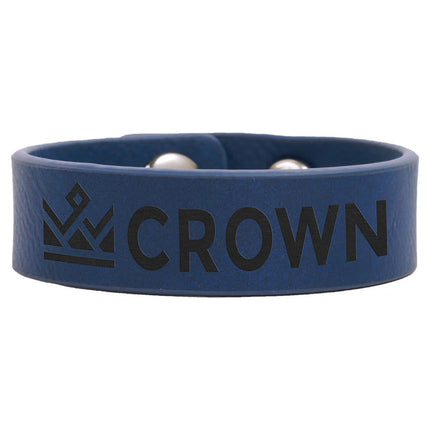 8 1/2" x 3/4" Laserable Leatherette Youth Cuff Bracelet