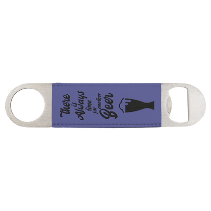 1 1/2" x 7" Laserable Leatherette Bottle Opener