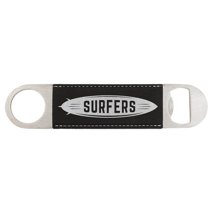 1 1/2" x 7" Laserable Leatherette Bottle Opener