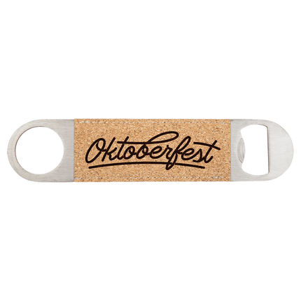 1 1/2" x 7" Laserable Leatherette Bottle Opener