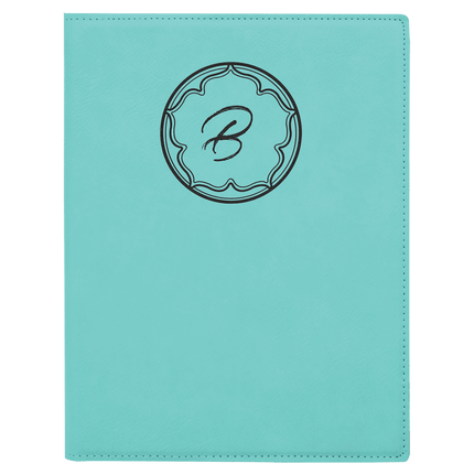 7" x 9" Laserable Leatherette Small Portfolio with Notepad