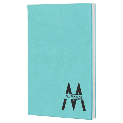5 1/4" x 8 1/4" Laserable Leatherette Journal with Lined Notepad