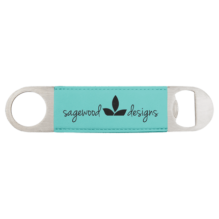 1 1/2" x 7" Laserable Leatherette Bottle Opener