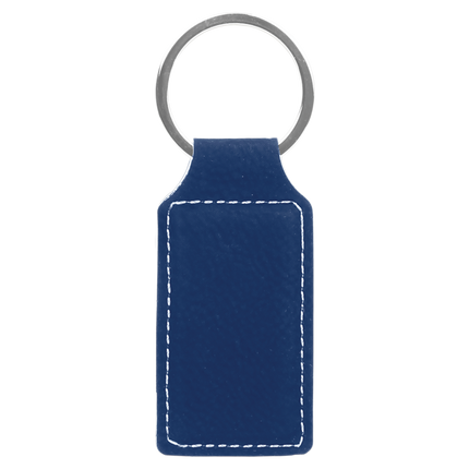 Leatherette Keychain – Custom Engraved Faux Leather Key Ring