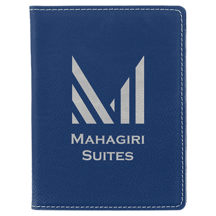 4 1/4" x 5 1/2" Laserable Leatherette Passport Holder