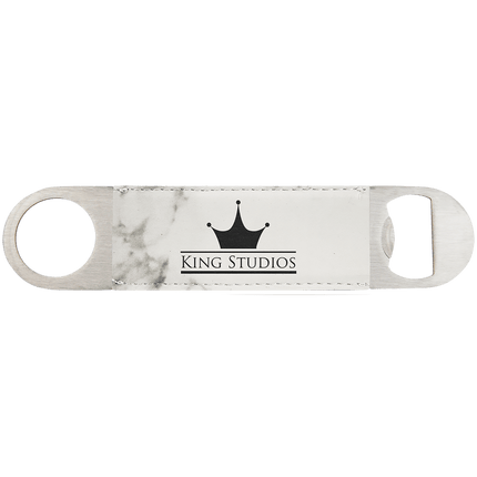 1 1/2" x 7" Laserable Leatherette Bottle Opener