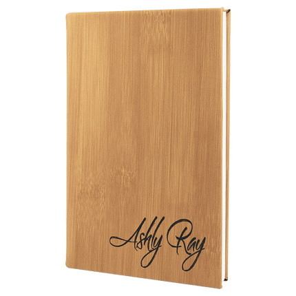 5 1/4" x 8 1/4" Laserable Leatherette Journal with Lined Notepad