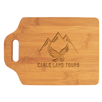 11" x 7 3/4" Bamboo Cutting Board with Handle