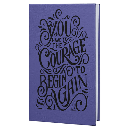 5 1/4" x 8 1/4" Laserable Leatherette Journal with Lined Notepad