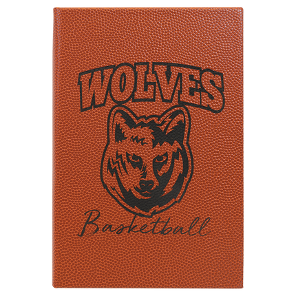 Engraved Leatherette Sketch Book With Unlined Paper  5 1/4" x 8 1/4