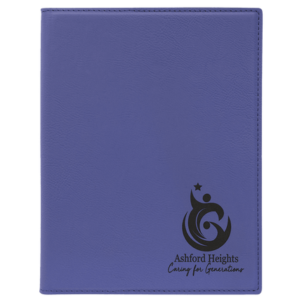 7" x 9" Laserable Leatherette Small Portfolio with Notepad