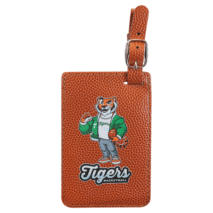 4 1/4" x 2 3/4" Laserable Leatherette Luggage Tag