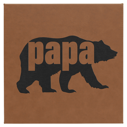 10" x 10" Laserable Leatherette Wall Decor with Sawtooth Hanger