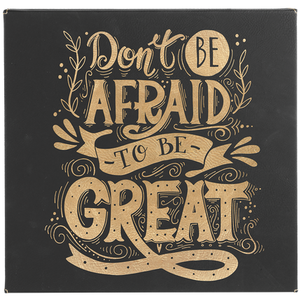 10" x 10" Laserable Leatherette Wall Decor with Sawtooth Hanger
