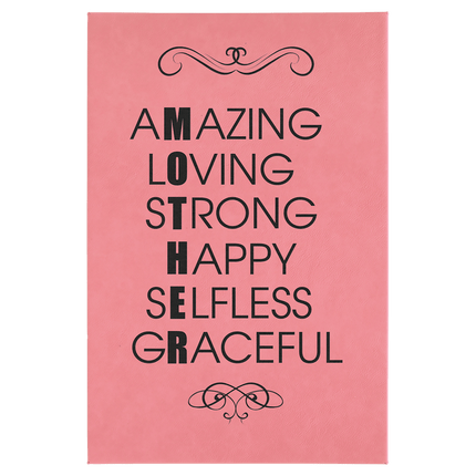 12" x 18" Laserable Leatherette Wall Decor with Sawtooth Hanger