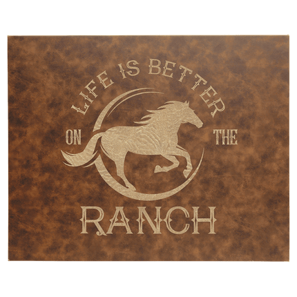 12" x 18" Laserable Leatherette Wall Decor with Sawtooth Hanger