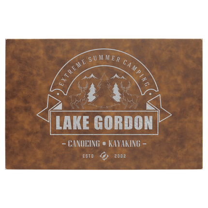 12" x 18" Laserable Leatherette Wall Decor with Sawtooth Hanger