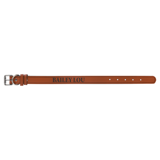 Small 15" x 3/4" Laserable Leatherette Dog Collar