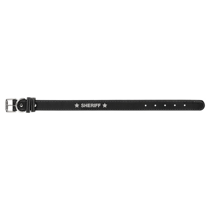 Small 15" x 3/4" Laserable Leatherette Dog Collar