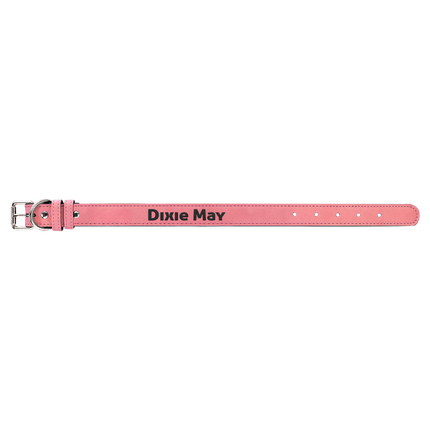 Small 15" x 3/4" Laserable Leatherette Dog Collar