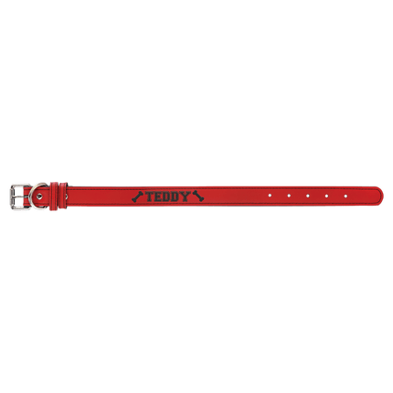 Small 15" x 3/4" Laserable Leatherette Dog Collar