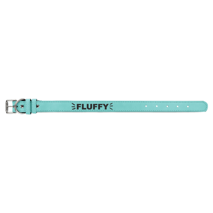 Medium 19" x 1" Laserable Leatherette Dog Collar