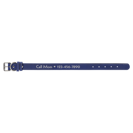 Medium 19" x 1" Laserable Leatherette Dog Collar
