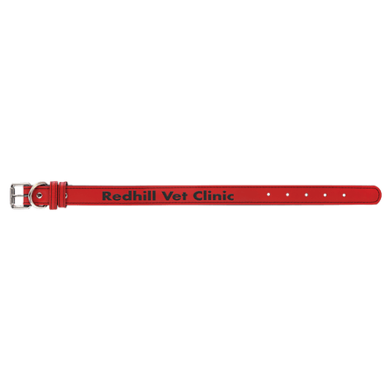 Medium 19" x 1" Laserable Leatherette Dog Collar