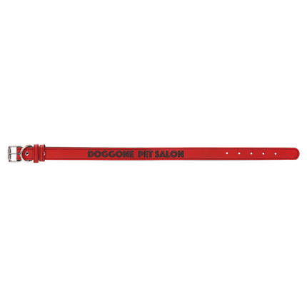 Large 23" x 1" Laserable Leatherette Dog Collar