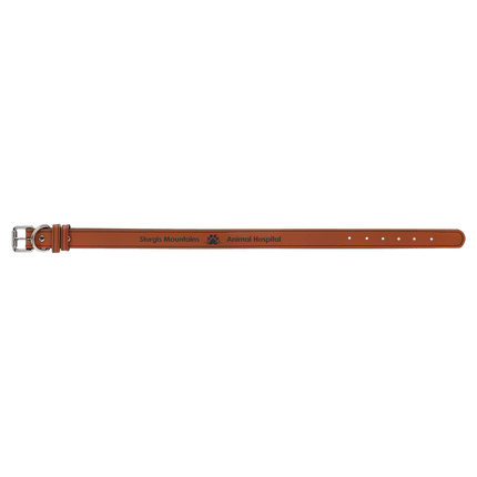 Extra Large 27" x 1 1/4" Laserable Leatherette Dog Collar