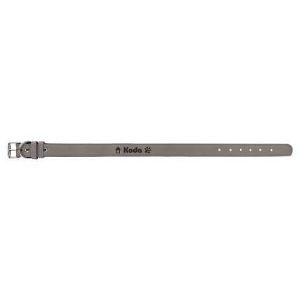 Extra Large 27" x 1 1/4" Laserable Leatherette Dog Collar