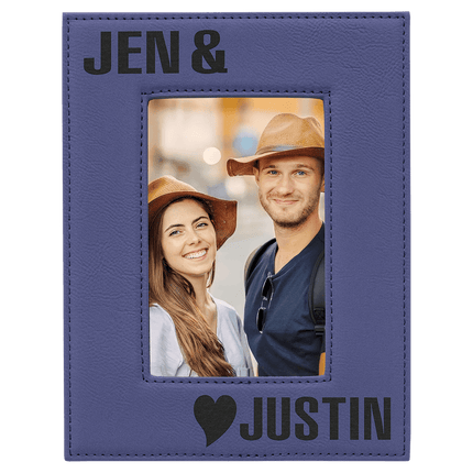 Personalized Leatherette Photo Frame (4" x 6")