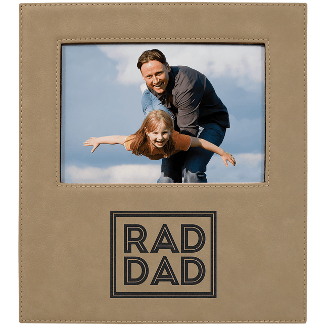 Personalized Leatherette Photo Frame with Large Engraving Area (5" x 7")