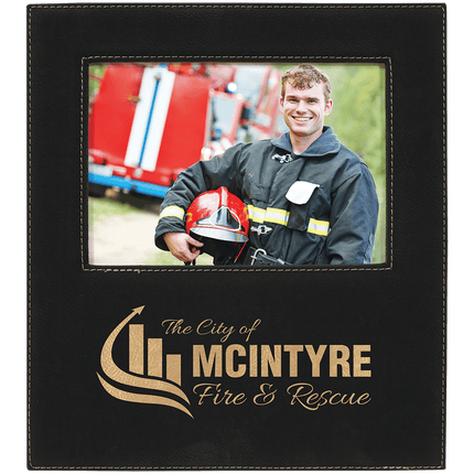 Personalized Leatherette Photo Frame with Large Engraving Area (5" x 7")