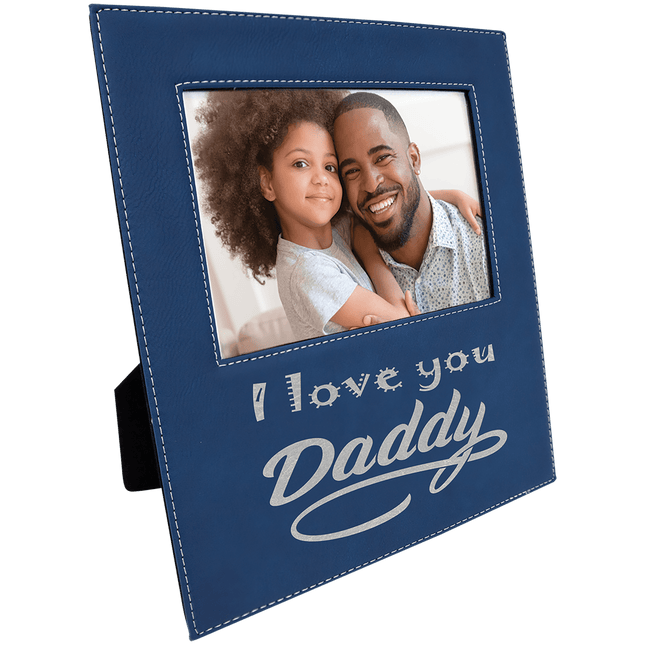 5" x 7" Leatherette Photo Frame with 4 1/2" x 9 Engraving Area