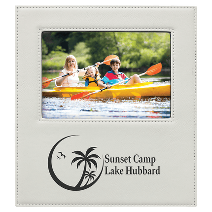 Personalized Leatherette Photo Frame with Large Engraving Area (5" x 7")