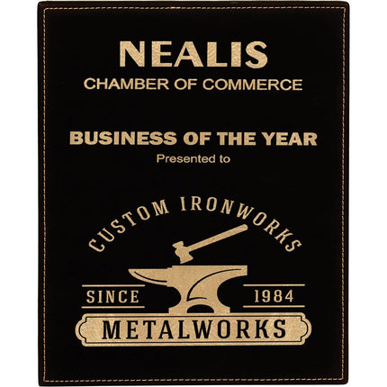 10 1/2" x 13" Laserable Leatherette Plaque
