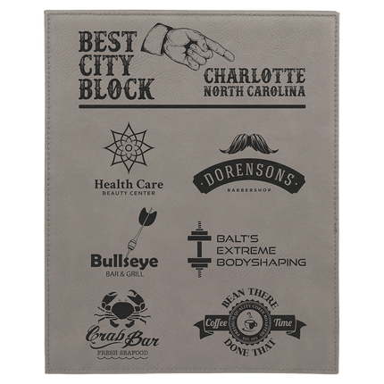8" x 10" Laserable Leatherette Plaque