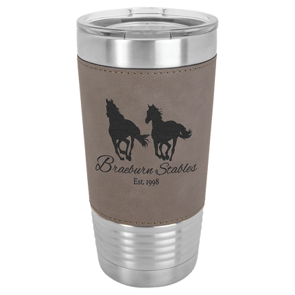 Personalized Polar Camel 20 oz. Leatherette Tumbler