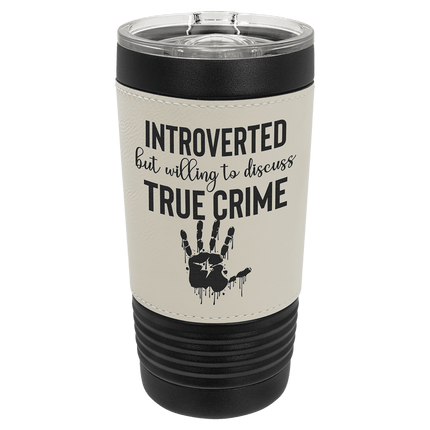 Personalized Polar Camel 20 oz. Black Leatherette Tumbler
